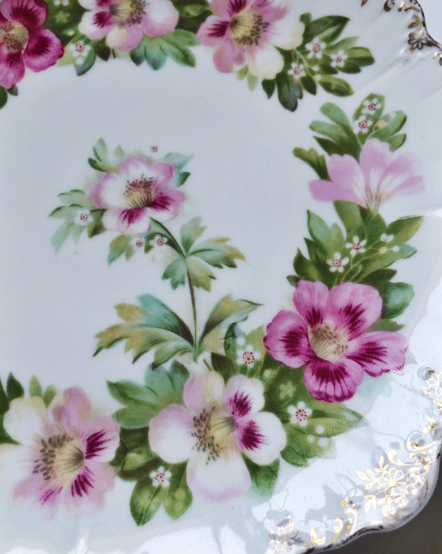 Antique Rosenthal hand painted pansies plate