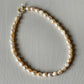 Peachy pink wedding pearl necklace